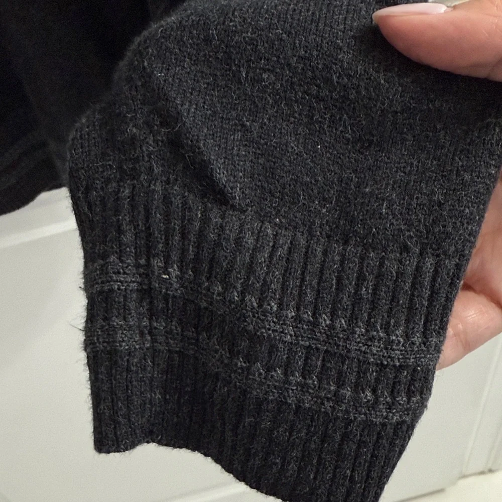 DKNY Men's Black Zip-Up Sweater